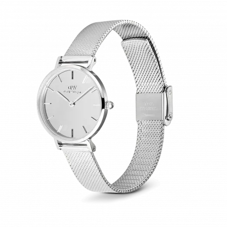 reloj daniel wellington plateado espejo
