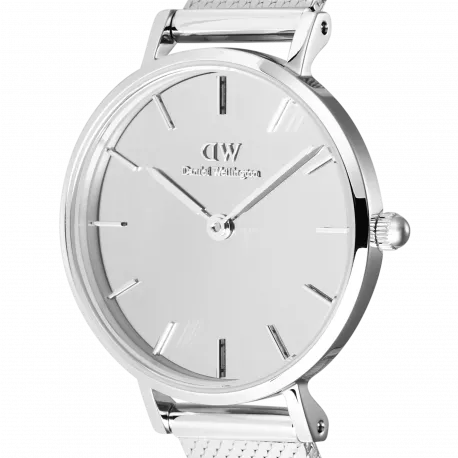 reloj daniel wellington plateado espejo