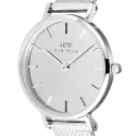 reloj daniel wellington plateado espejo