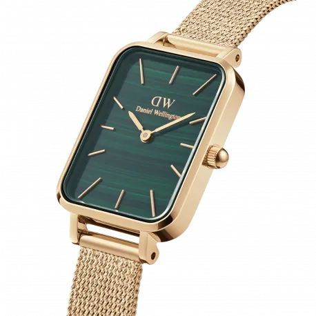 Reloj Daniel Wellington dorado con esfera de malaquita