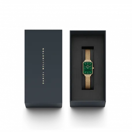 Reloj Daniel Wellington dorado con esfera de malaquita