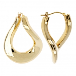 Pendientes Soave Oro -CURVILINEAR DANGLE HOOP-