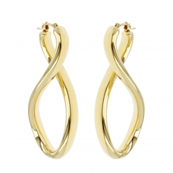 Pendientes Soave Oro -SINGLE TWIST HOOP-