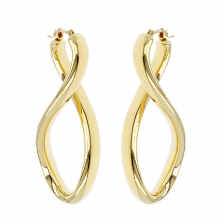 Pendientes Soave Oro -SINGLE TWIST HOOP-