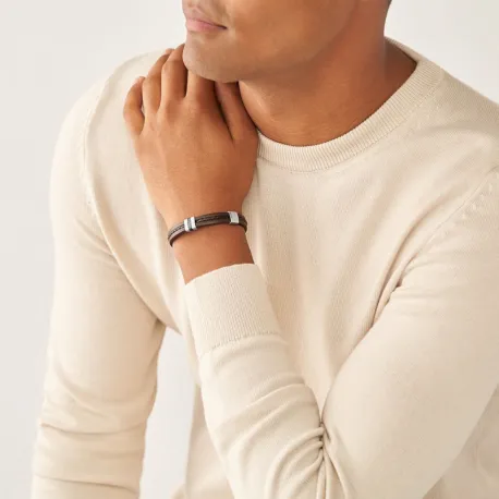 Pulsera de cuero hombre