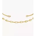 Conjunto de 2 pulseras doradas.