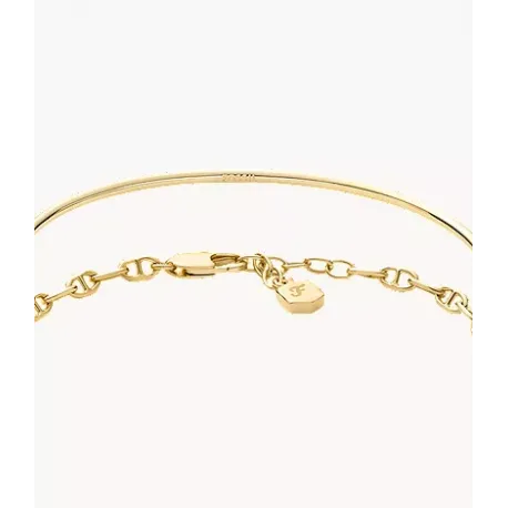 Conjunto de 2 pulseras doradas.