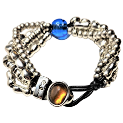 Pulsera CICLÓN AZUL ÁMBAR