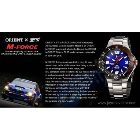 RELOJ ORIENT AUTOMÁTICO -M FORCE SPORT DIVER-