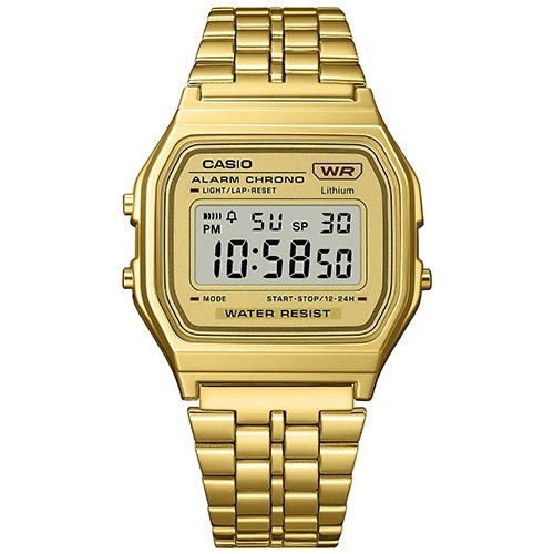 Reloj Casio digital dorado vintage purpurina