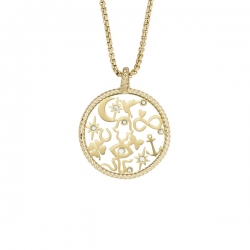 Collar FOSSIL GOLDEN ICONS SUERTE