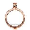 SOPORTE EN PLATA CHAPADA EN ORO ROSA DELUXE "MI MONEDA"