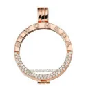 SOPORTE EN PLATA CHAPADA EN ORO ROSA DELUXE "MI MONEDA"
