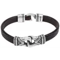 Pulsera CICLÓN CUERO RUNAS