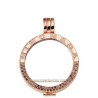 SOPORTE EN PLATA CHAPADA EN ORO ROSA DELUXE "MI MONEDA"