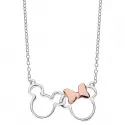 Colgante plata DISNEY MICKEY y MINNIE