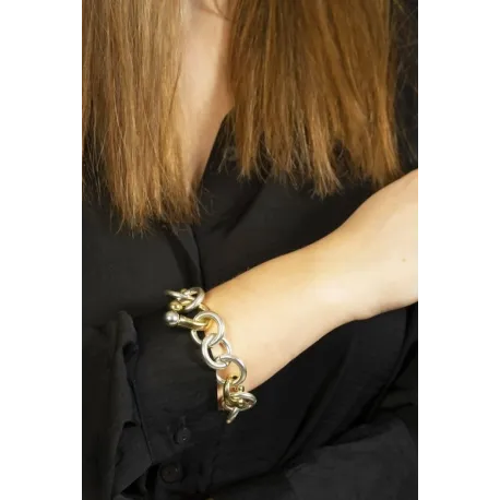 Pulsera CICLÓN VERSATIL ORO