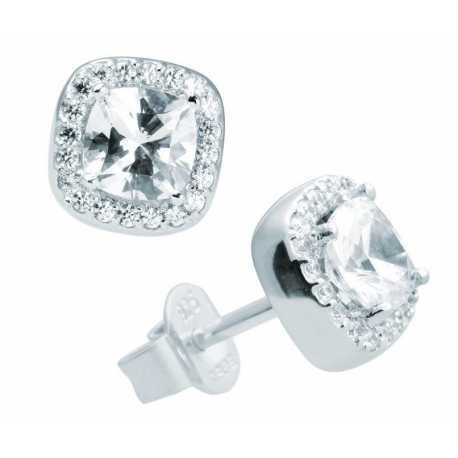 Pendientes DIAMONFIRE CIRCONITAS CUADRADAS