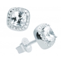 Pendientes DIAMONFIRE CIRCONITAS CUADRADAS