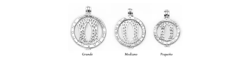 Colgantes de plata, acero, cuello, caucho, etc...