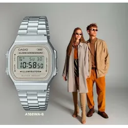 Reloj Casio Vintage CREAM/ SILVER 2