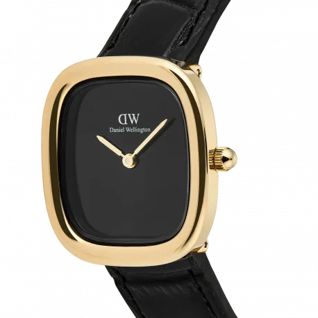 Reloj DANIEL WELLINGTON cuadrado dorado con la esfera negra