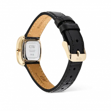 Reloj DANIEL WELLINGTON cuadrado dorado con la esfera negra