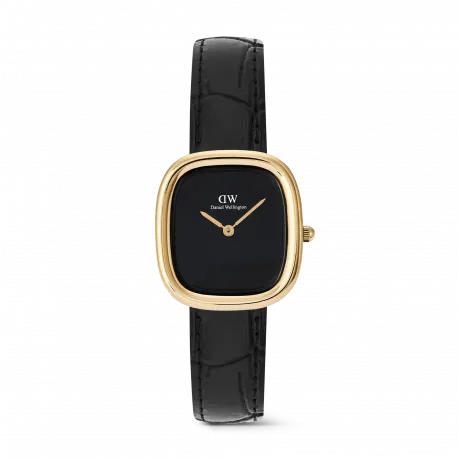 Reloj DANIEL WELLINGTON cuadrado dorado con la esfera negra