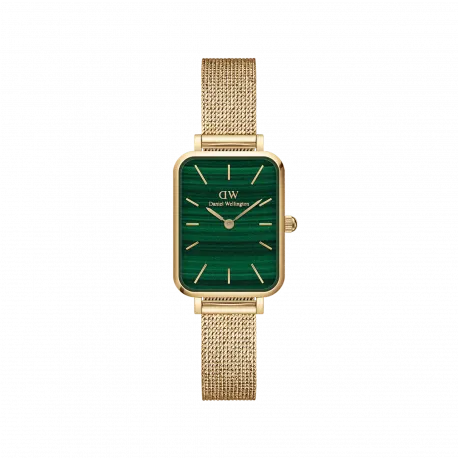 Reloj Daniel Wellington dorado con esfera de malaquita