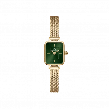 Reloj DANIEL WELLINGTON QUADRO MINI DORADO VERDE