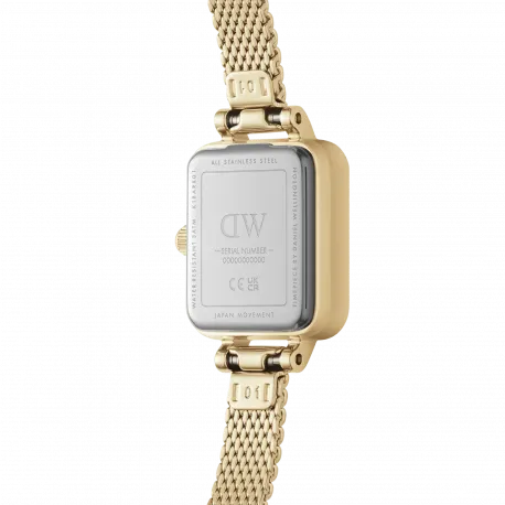 Reloj DANIEL WELLINGTON QUADRO MINI DORADO VERDE