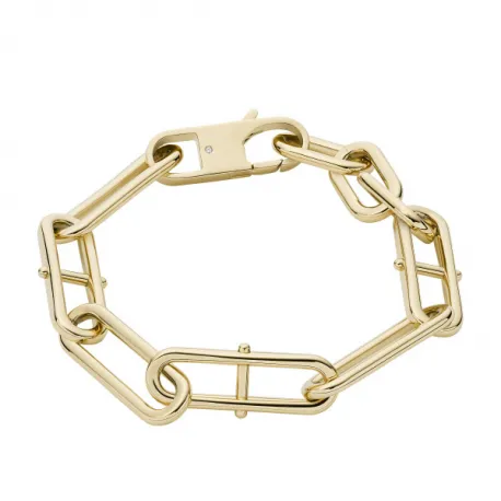 Pulsera FOSSIL acero dorada