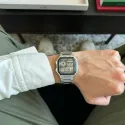 Reloj CASIO WORLD TIME CAUCHO NEGRO