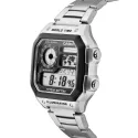 Reloj CASIO WORLD TIME CAUCHO NEGRO