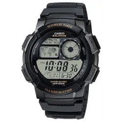 Reloj CASIO WORLD TIME CAUCHO REDONDO