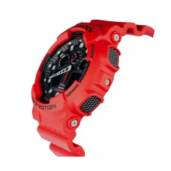 Reloj Casio G SHOCK rojo con agujas y digital 2