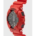 Reloj Casio G SHOCK rojo con agujas y digital