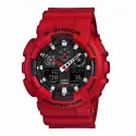 Reloj Casio G SHOCK rojo con agujas y digital