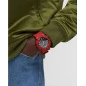 Reloj Casio G SHOCK rojo con agujas y digital