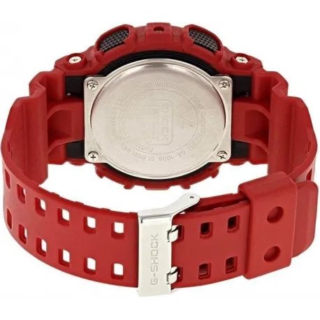Reloj Casio G SHOCK rojo con agujas y digital