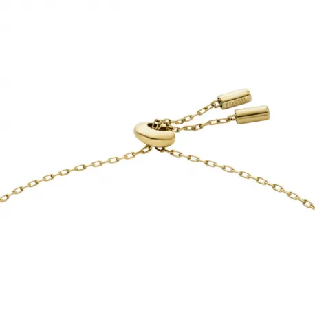 Pulsera FOSSIL de acero dorado.