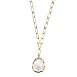 Collar CoCo en plata de ley chapada en oro amarillo.