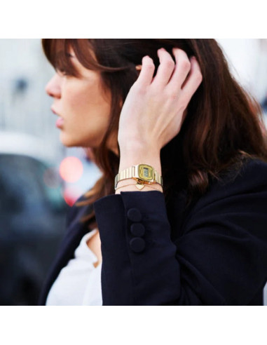 Reloj casio dorado pequeño LA670WEGA-9EF