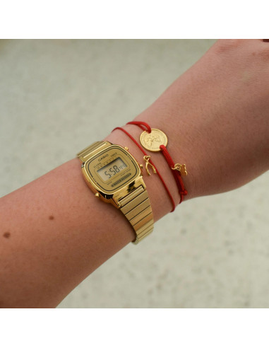 Reloj casio dorado pequeño LA670WEGA-9EF