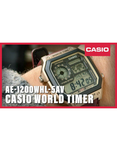 Reloj CASIO WORLD TIME AE-1200WHL-5AVEF