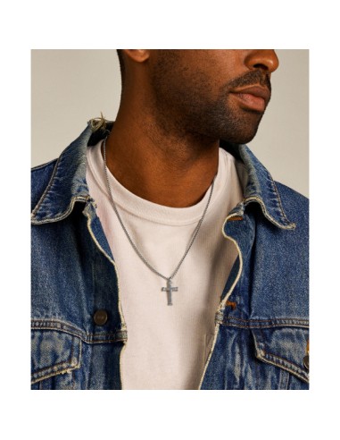 Collar ACERO FOSSIL CRUZ JF04401040