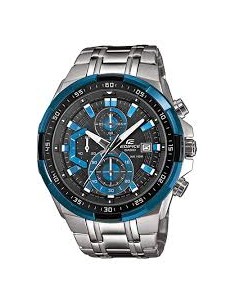 Reloj CASIO EDIFICE cronómetro acero agujas. Reloj edifice para hombre grande.