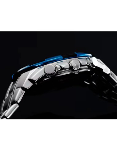 Reloj CASIO EDIFICE cronómetro acero agujas. Reloj edifice para hombre grande.