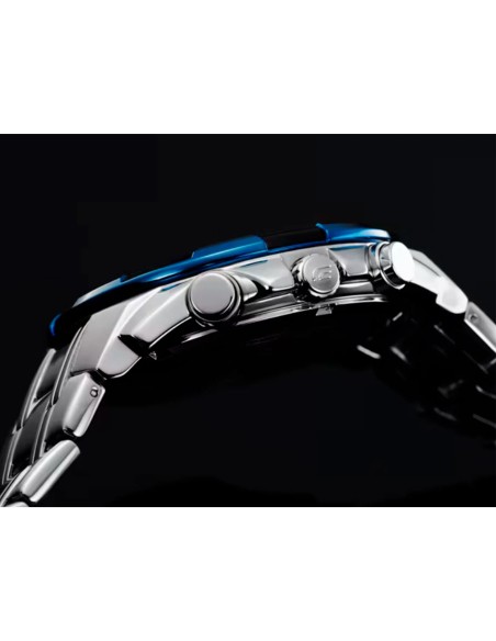 Reloj CASIO EDIFICE cronómetro acero agujas. Reloj edifice para hombre grande.