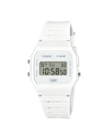 Reloj Casio Vintage WHITE F-91WB-7AEF